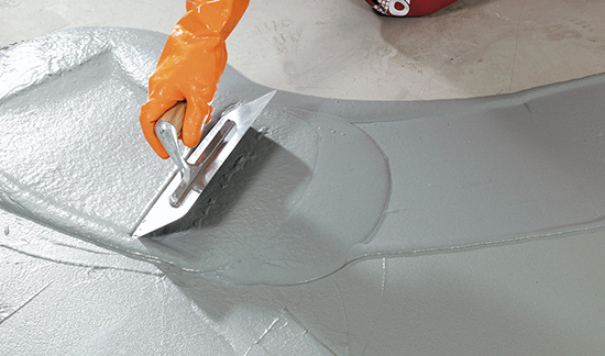 Rigid waterproof emulsion